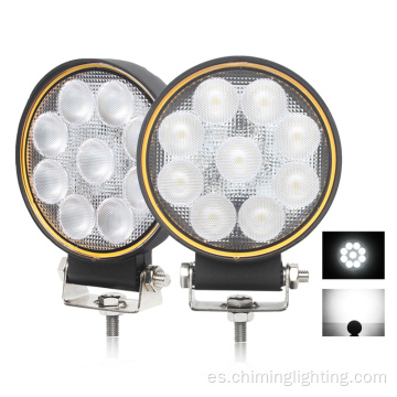 Otros accesorios de luz de automóvil camión desplegable 12V 24V 4 pulgadas LED redondos Luz 20W